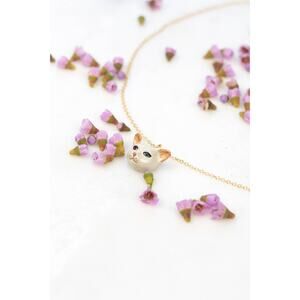 Tiny George Cat Head Necklace